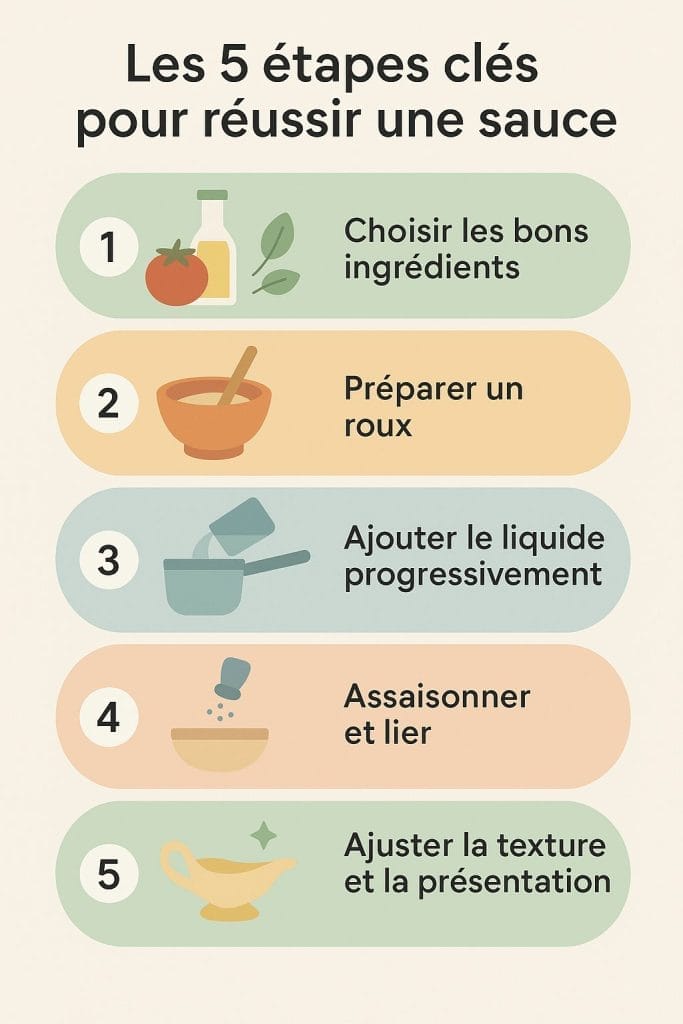 maitre saucier : préparer une sauce en 5 étapes