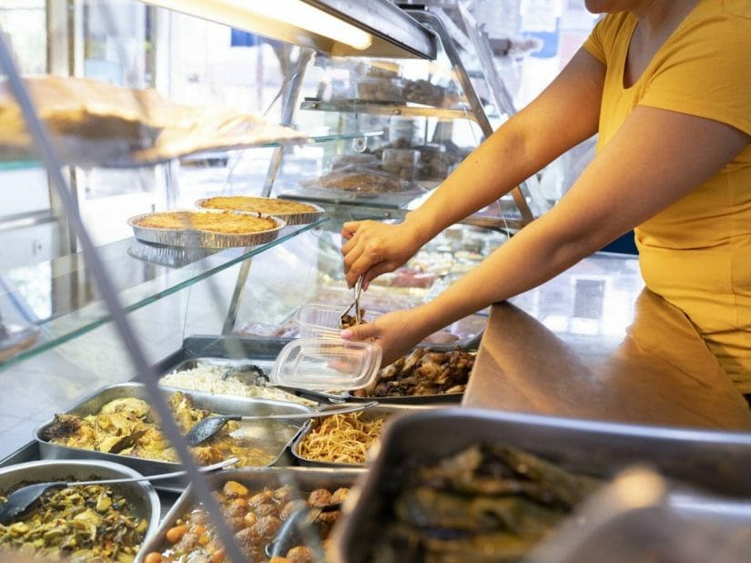 vente à emporter emballage