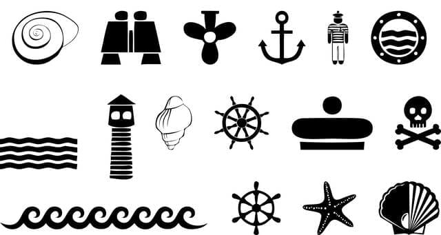 exemples de badges pour l'apprentissage d'un marin