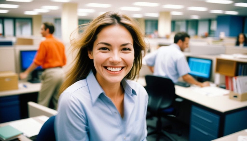 jeune femme au bureau chargé du suivi des horaires de travail et de la gestion des absences