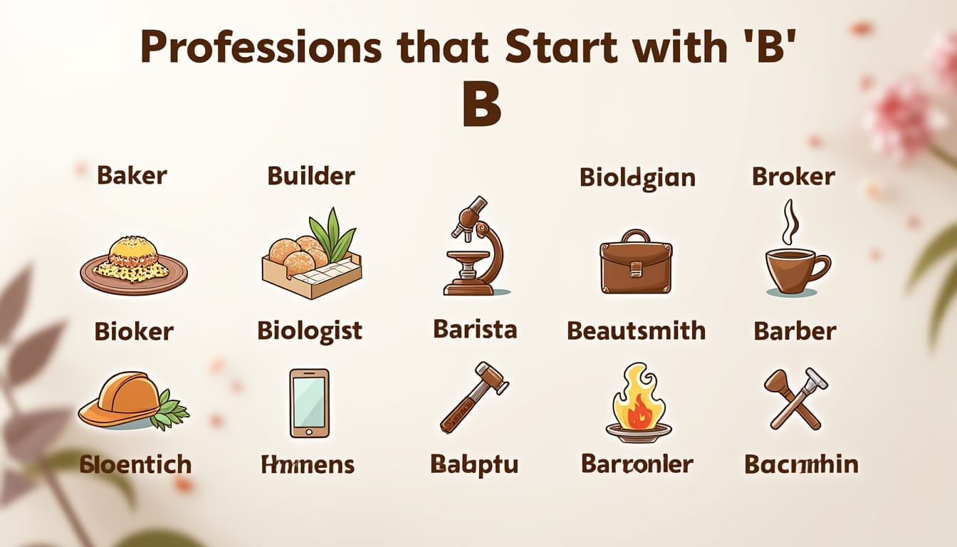 découvrez notre liste complète de métiers commençant par la lettre b. explorez des professions variées et enrichissantes, allant de l'artisanat à la haute technologie, et trouvez l'inspiration pour votre future carrière.