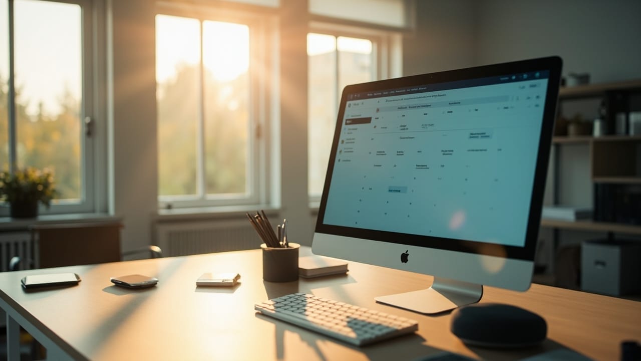 Employe discutant avec un manager Calendrier de congés affiché sur un tableau